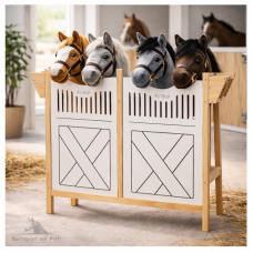 Zubehör Hobby Horse Stall Pferdestall für vier Steckenpferde 