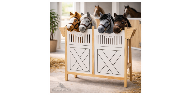Zubehör Hobby Horse Stall Pferdestall für vier Steckenpferde Zubehör Hobby Horse Stall Pferdestall für vier Steckenpferde