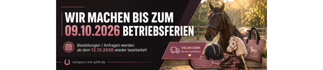 Wir machen bis zum 09.10.2026 Betriebsferien!
