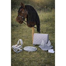Hobby Horse Steckenpferd +Trense Zügel + Halfter Set + Fliegenhaube + Decke und Pferdepass braun Hobby Horse Steckenpferd +Trense Zügel + Halfter Set + Fliegenhaube + Decke und Pferdepass braun