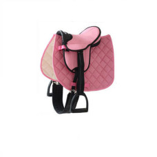 Set Holzpferde Sattel  bis 145 cm Bauchumfang rosa