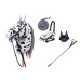 Hobby Horse Steckenpferd +Trense Zügel + Halfter Set + Fliegenhaube + Gratis Gerte